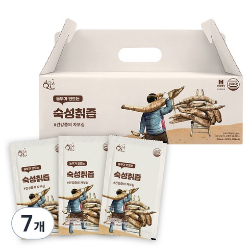 황금이네 국내산 숙성칡즙, 3L, 7개
