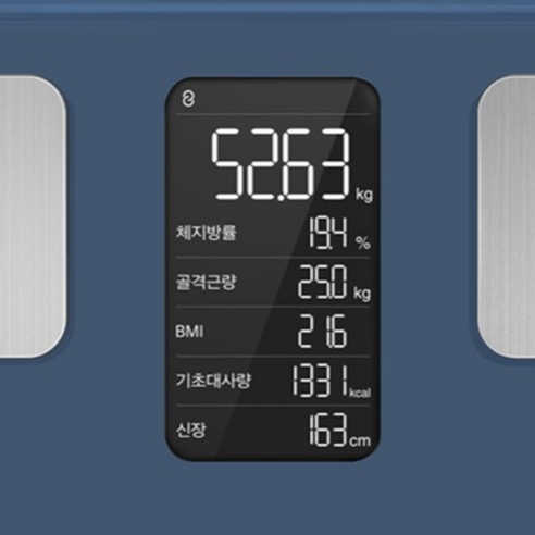 앳플리 TX 스마트 더블스마트인 바디 체중계, 셀레스티얼 블루
