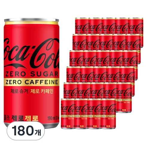 코카콜라 제로제로, 190ml, 180개