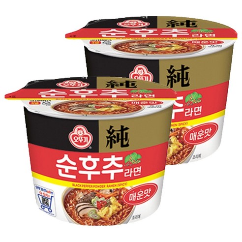 오뚜기 순후추 라면 매운맛 105g, 2개