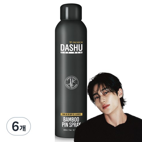 다슈 포 맨 프리미엄 밤부 핀 헤어스프레이, 300ml, 6개