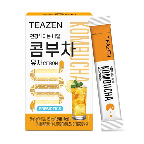 티젠 콤부차 유자, 5g, 10개