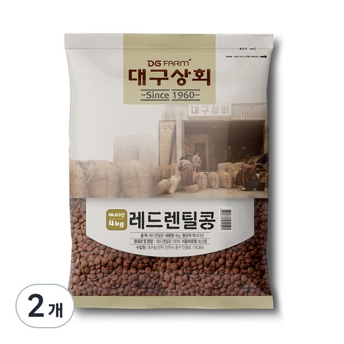 대구상회 레드렌틸콩, 4kg, 2개