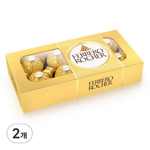페레로로쉐 T8 사각초콜릿 8p, 100g, 2개
