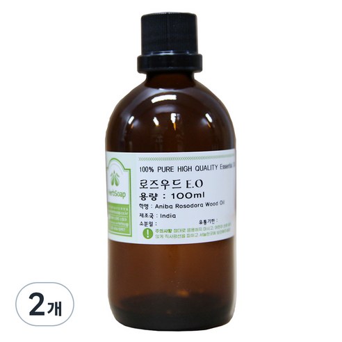 허브솝 로즈우드 에센셜 오일 100ml, 2개