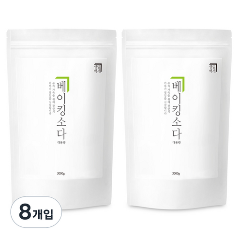 살림백서 베이킹소다, 3000g, 8개