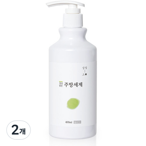 살림소 고농축 주방세제 사과 향, 400ml, 2개
