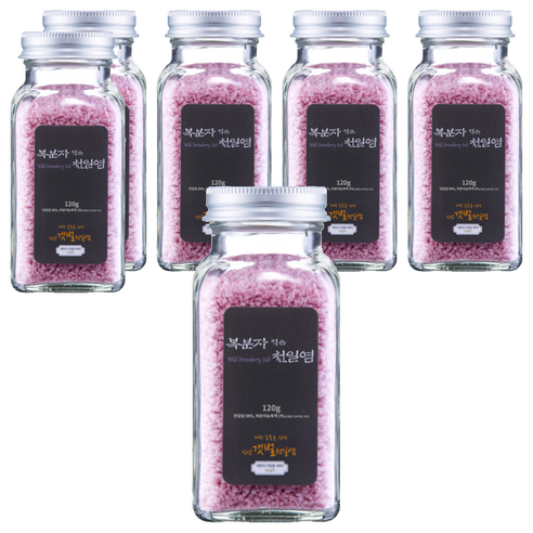 손봉훈신안갯벌천일염 솔트레인보우 천일염, 120g, 6개