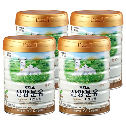 일동후디스 시그니처 산양분유 2단계, 800g, 4개