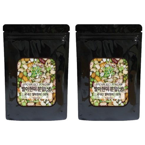 스쿨아이 국내산 발아현미 분말 생, 1.2kg, 2개