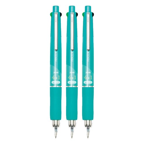 자바펜 제트4+1 멀티펜 0.7mm, 민트, 3개