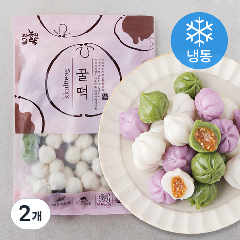 [로켓프레시] 자농의뜨락 꿀떡 (냉동), 1kg, 1개입, 2개