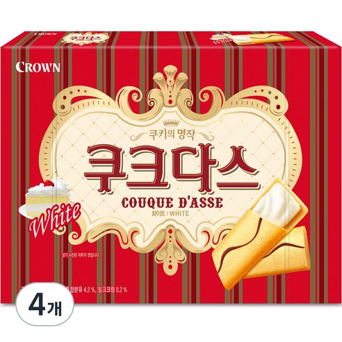 크라운 쿠크다스 화이트, 289g, 4개