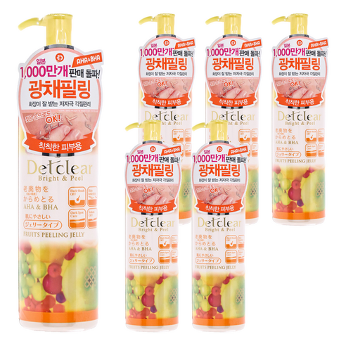 데트클리어 필링젤 믹스프룻, 180ml, 6개