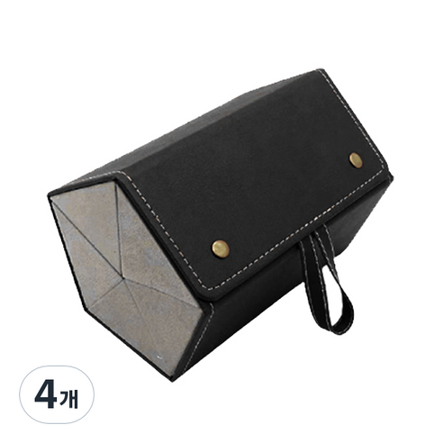 블럭마트 휴대용 안경 선글라스 정리함 5구, 블랙, 4개