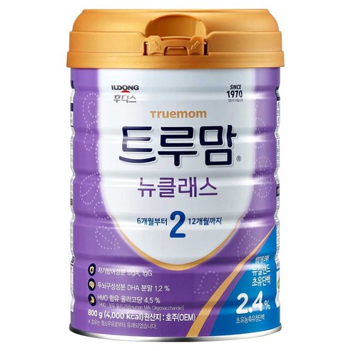 트루맘 뉴클래스 분유 2단계, 800g, 1개