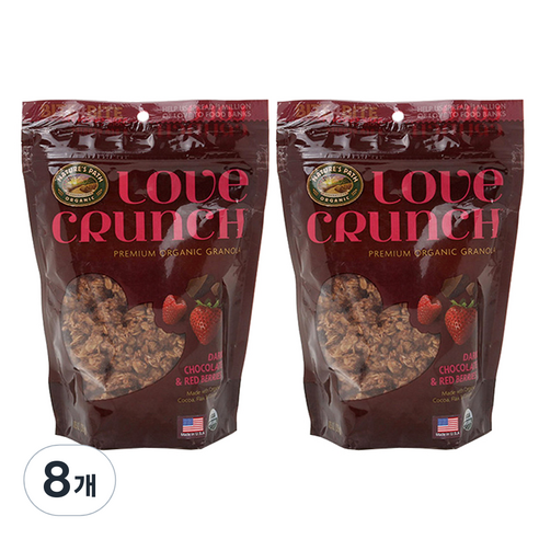러브크런치 다크초코 앤 베리 시리얼, 325g, 8개