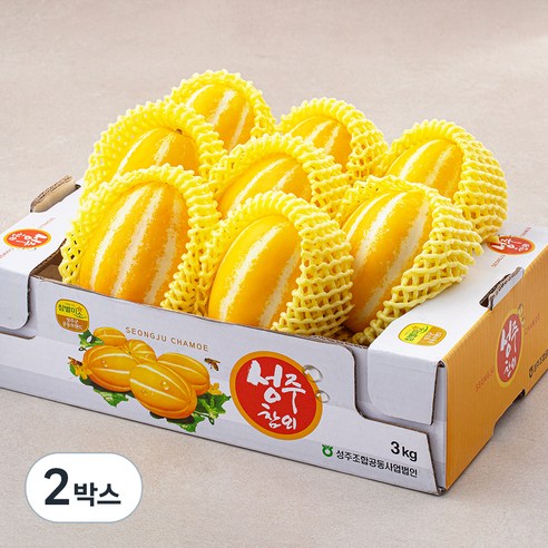 성주 당도선별 참외 로열과 8~12입, 3kg(8~12입), 2박스