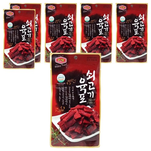 머거본 쇠고기 육포, 25g, 6개