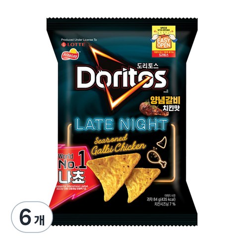 도리토스 양념갈비치킨맛, 84g, 6개