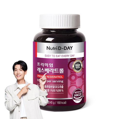 뉴트리디데이 프리미엄 레스베라트롤 45g, 1개, 90정