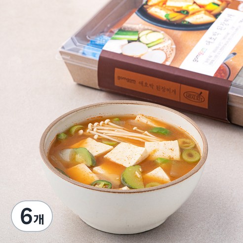 곰곰 애호박 된장찌개, 730g, 6개