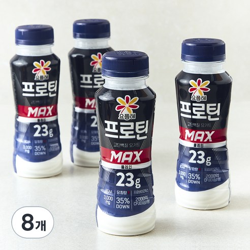 요플레 프로틴 맥스 플레인, 210ml, 4개입, 2개