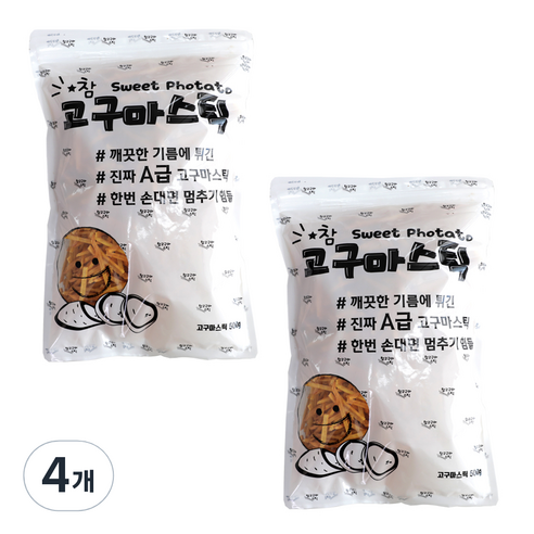 대삼민속식품 참고구마스틱, 500g, 4개