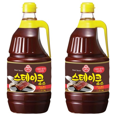 오뚜기 스테이크 소스, 2.1kg, 2개
