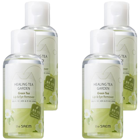 더샘 힐링 티 가든 그린티 립 앤 아이 리무버, 150ml, 4개