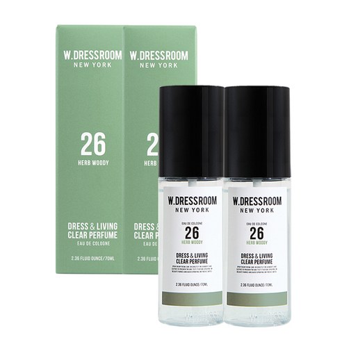 더블유드레스룸 드레스퍼퓸, 허브우디, 70ml, 2개