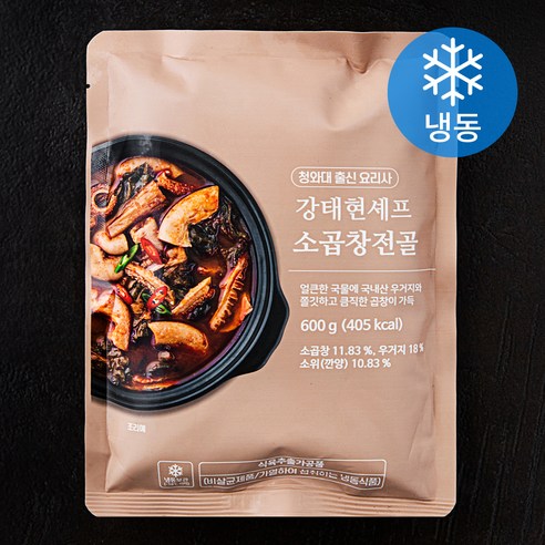 강태현셰프 소곱창 전골 (냉동), 600g, 2개