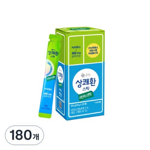 상쾌환 샤인머스캣맛 숙취해소스틱, 18g, 180개