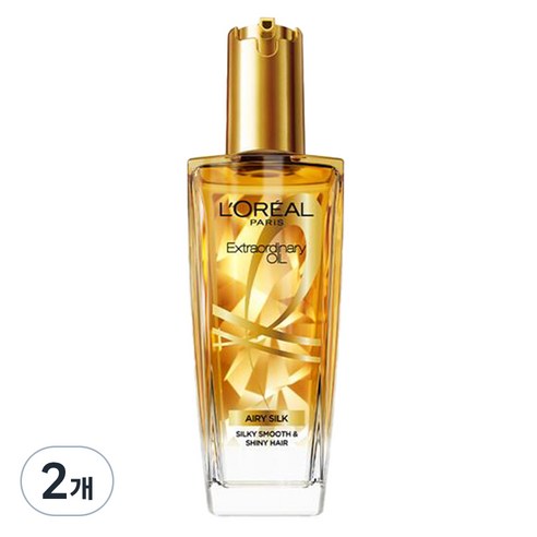 로레알파리 엑스트라오디네리 헤어오일 에어리 실크, 2개, 100ml
