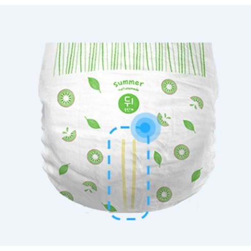 땀띠 걱정 없이 아기 피부를 보송하게, 하기스 네이처메이드 썸머 기저귀