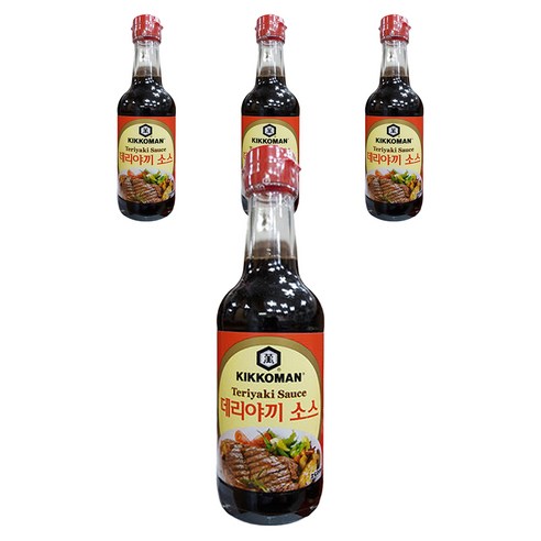 기꼬만 데리야끼 소스, 250ml, 4개