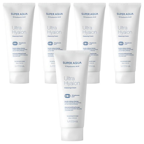 미샤 수퍼 아쿠아 울트라 히알론 클렌징 크림, 200ml, 5개