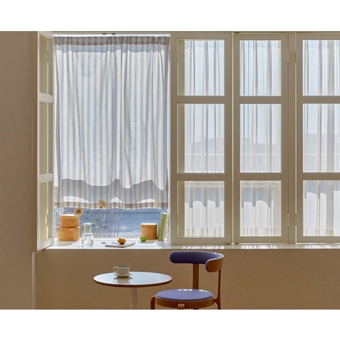 섬세한 감각으로 공간을 물들이는 빈티지 순면 가리개커튼