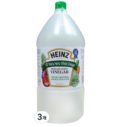 하인즈 디스틸드 화이트 식초, 5L, 3개