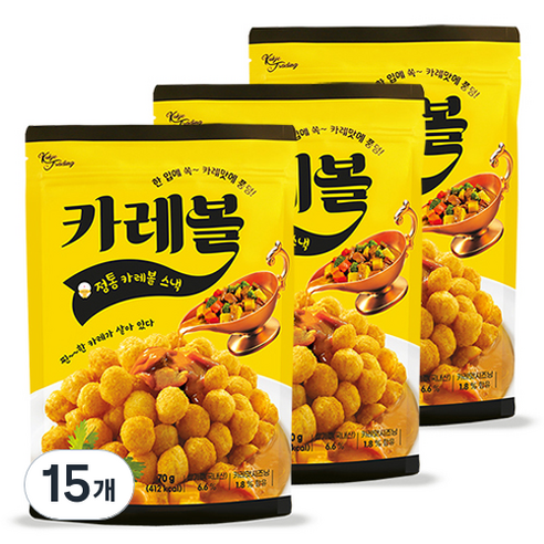 카레볼 스낵, 70g, 15개