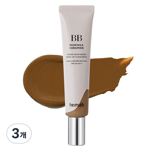 헤이미쉬 모링가 세라마이드 비비크림 SPF30 PA++, 29 다크 올리브, 30ml, 3개