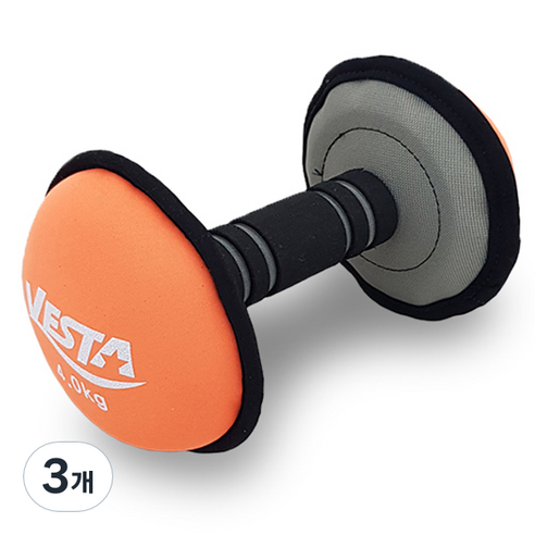 VESTA 소프트 안전 아령 4kg, 3개