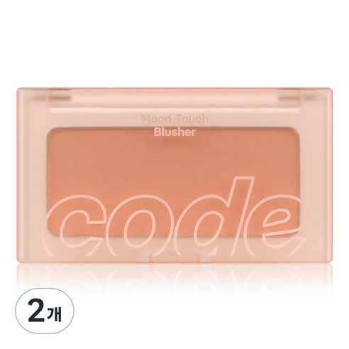 코드글로컬러 무드터치 블러셔 3.5g, 02 모닝 코랄, 2개