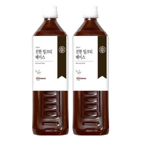 믈레즈나 진한 밀크티 베이스, 2개, 1L