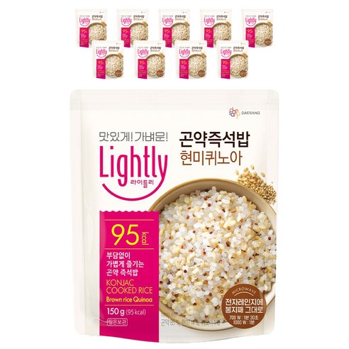 라이틀리 곤약 즉석밥 현미퀴노아 150g x 12개, 1800g