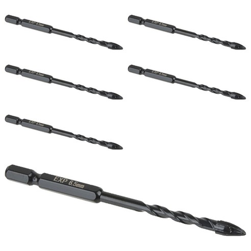 이엑스파워 4날 만능드릴비트 6.5mm EMD-65, 6개