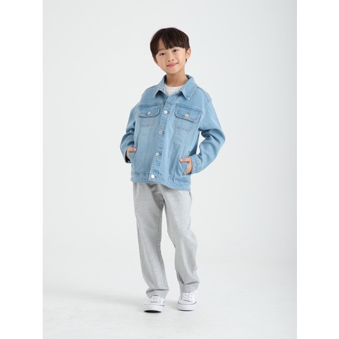 롤리트리 아동 후드 탈부착 데님 자켓: 스타일과 편안함을 동시에!
