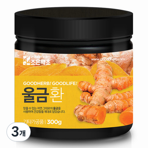 조은약초 프리미엄 울금환, 300g, 3개
