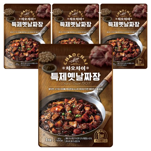 차오차이 특제옛날짜장, 180g, 4개