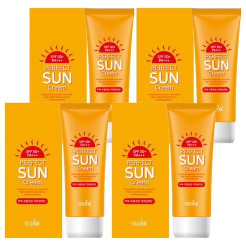 터치미 퍼펙트 선크림 SPF50+ PA+++, 60ml, 4개